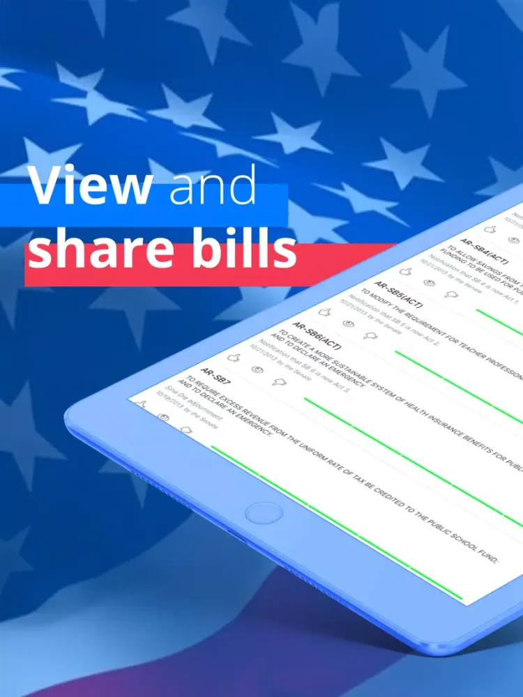 Tangkapan skrin LobbyUp - Legislation Tracker iPad 