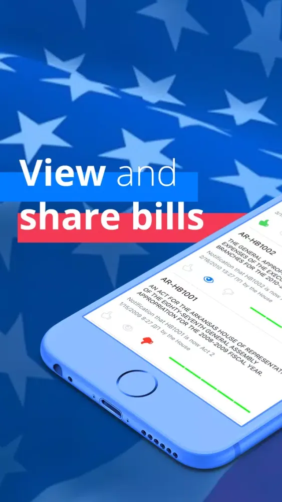 Tangkapan skrin LobbyUp - Legislation Tracker