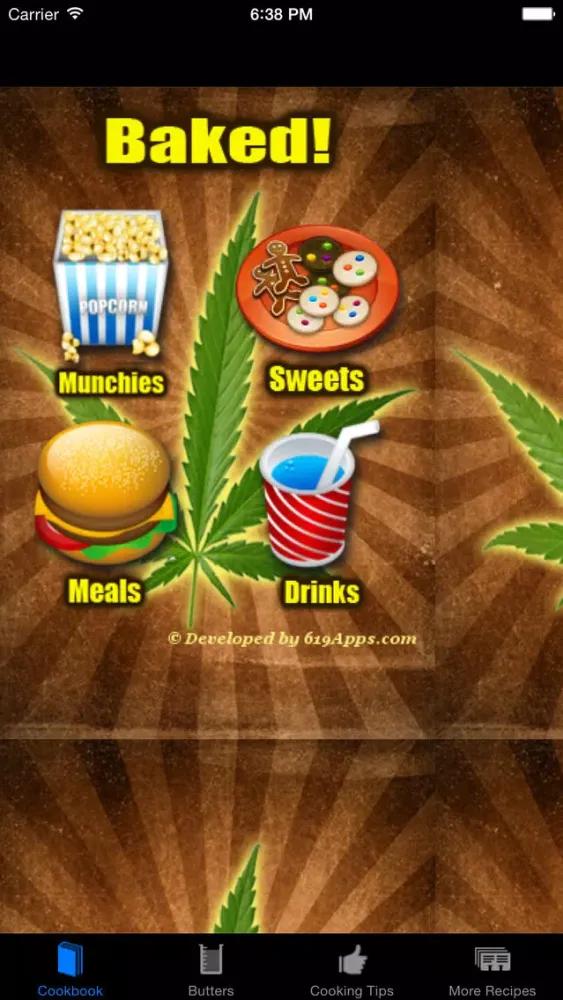 Capturas de tela do Baked! - 50 New Medical Marijuana Cookbook Recipes