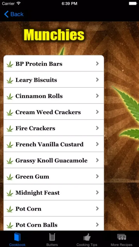 Capturas de tela do Baked! - 50 New Medical Marijuana Cookbook Recipes