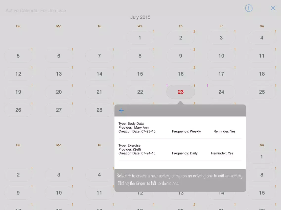 Ảnh chụp màn hình của Health Cabinet iPad 