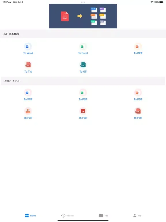 Zrzuty ekranu PDF Converter - Office iPad 