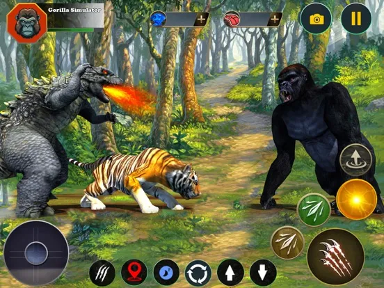 Tangkapan layar Wild Angry Gorilla Simulator iPad 
