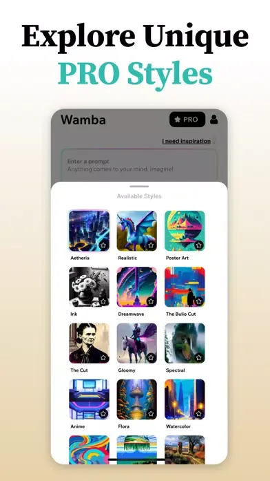 Wamba - AI Art Generator スクリーンショット