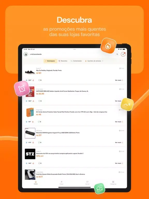 Pelando: Promoções e Cupons iPad  स्क्रीनशॉट