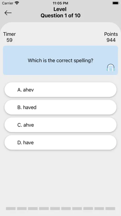 Ultimate English Spelling Quiz स्क्रीनशॉट