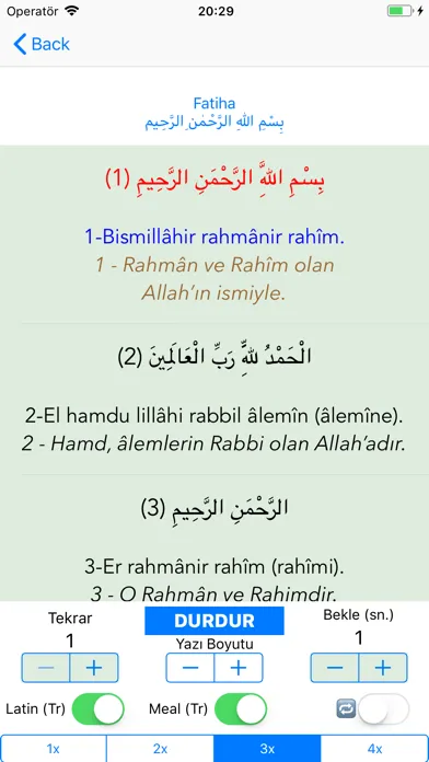 Ảnh chụp màn hình của Namaz Sure ve Duaları Ezberle