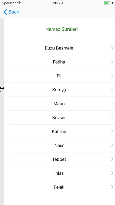 Ảnh chụp màn hình của Namaz Sure ve Duaları Ezberle