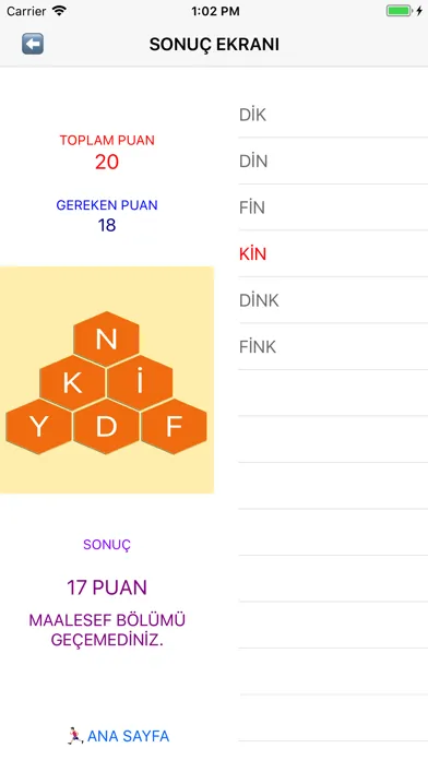 Capturas de pantalla de Piramit Kelime Avı Oyunu