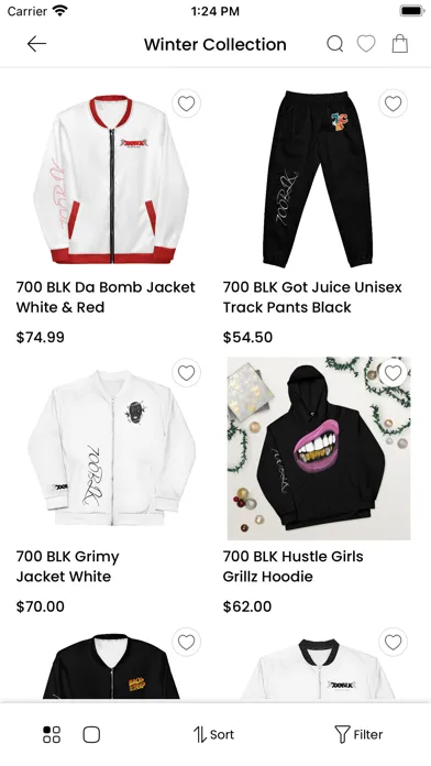 Ảnh chụp màn hình của 700 BLK - Clothing & Apparel