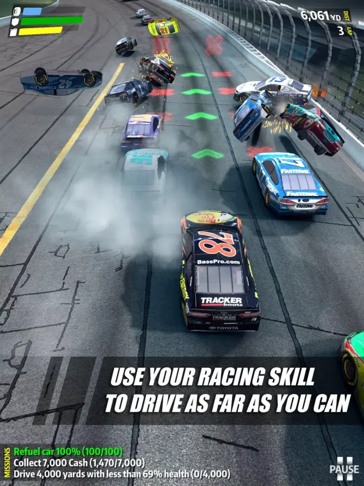 Zrzuty ekranu NASCAR Rush iPad 