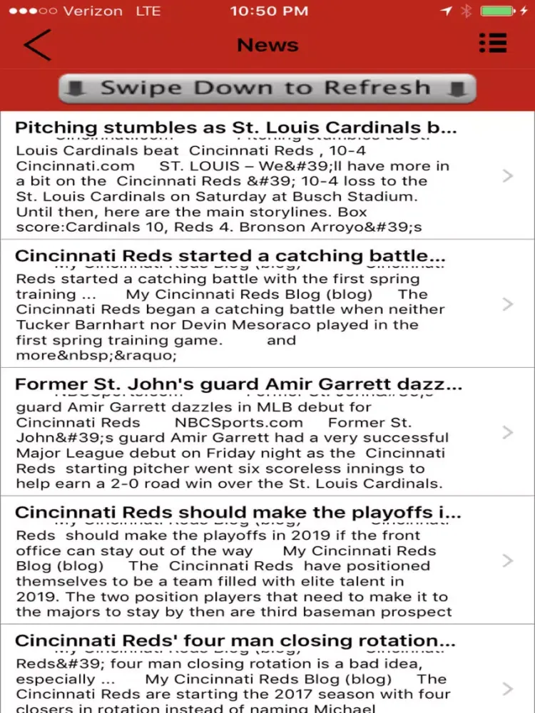 Cincinnati Baseball - a Reds News App iPad  स्क्रीनशॉट