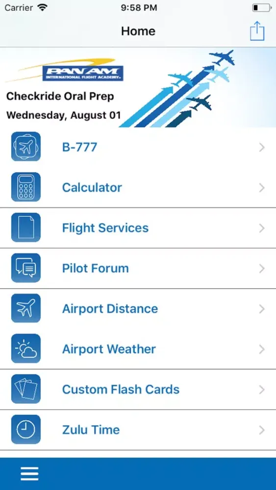 Capturas de tela do Pan Am B-777 Type Rating Prep
