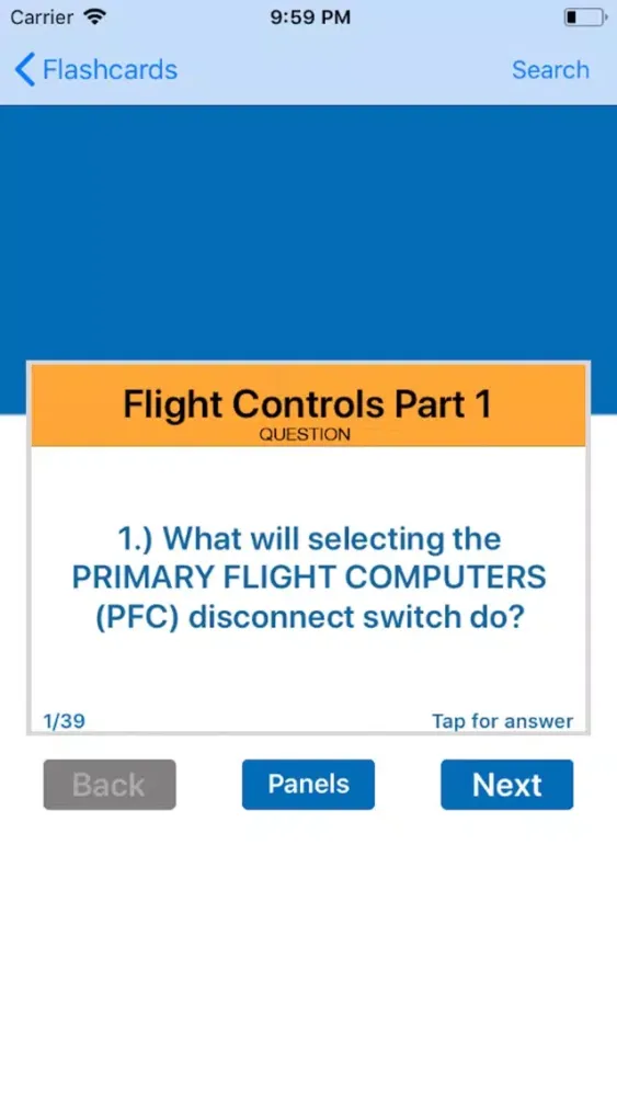 Capturas de tela do Pan Am B-777 Type Rating Prep