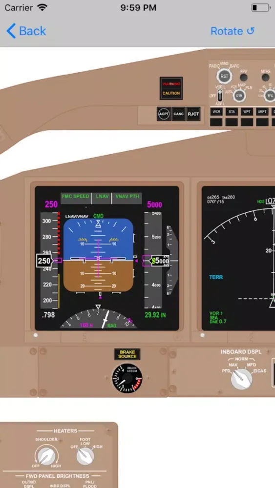 Capturas de tela do Pan Am B-777 Type Rating Prep