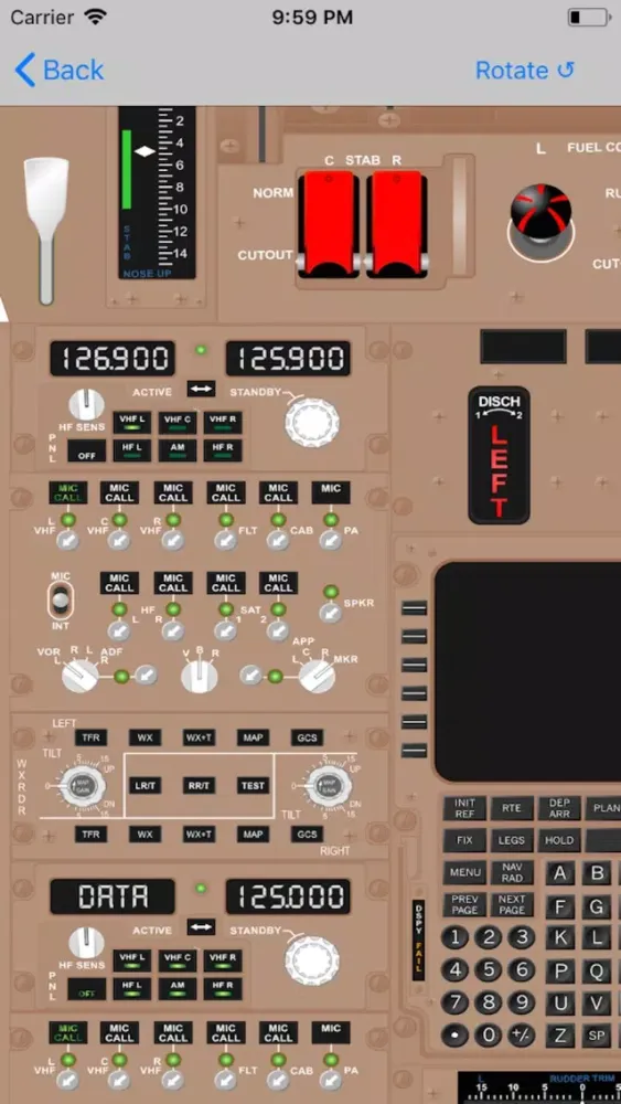 Capturas de tela do Pan Am B-777 Type Rating Prep