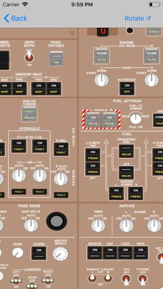 Capturas de tela do Pan Am B-777 Type Rating Prep