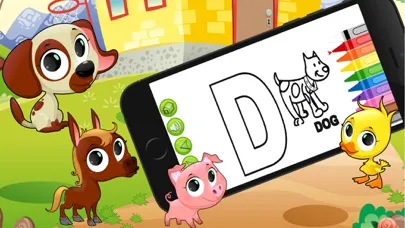 Ảnh chụp màn hình của Abc Animal Alphabet Coloring Pages To Write - Educational Game For Kids Edu Room Pbs And Prek Pre Games