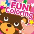 cartoon coloring draw book art game for kid