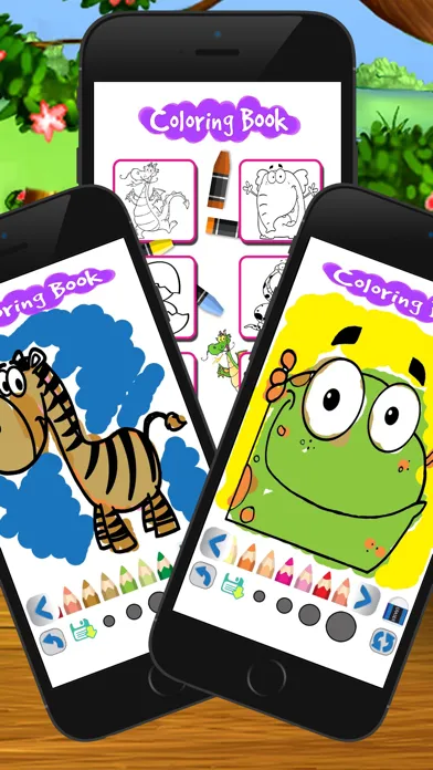 Screenshot di cartoon coloring draw book art game for kid