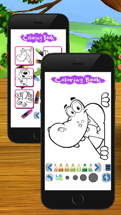 Screenshot di cartoon coloring draw book art game for kid