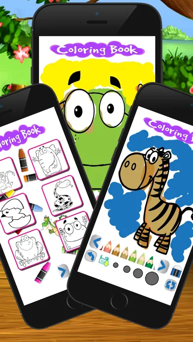Screenshot di cartoon coloring draw book art game for kid