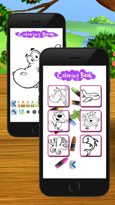 Screenshot di cartoon coloring draw book art game for kid