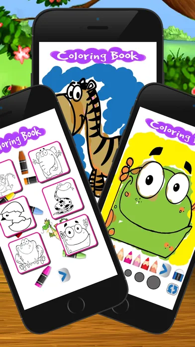 Screenshot di cartoon coloring draw book art game for kid