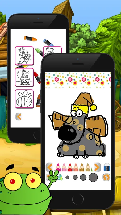 Tangkapan skrin cartoon coloring page and book for kid