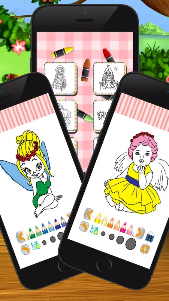 Screenshot di Princess Cute Coloring Book for kid