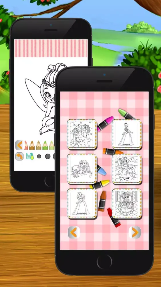 Screenshot di Princess Cute Coloring Book for kid