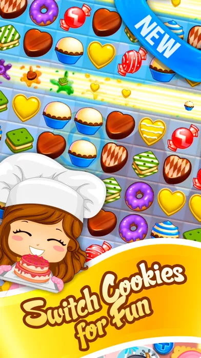 cookie Splash Mania - Match 3 Puzzle game Ekran Görüntüleri