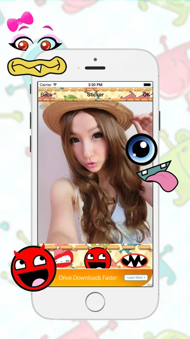 Ảnh chụp màn hình của MonsTer Face : Fun Photo Sticker