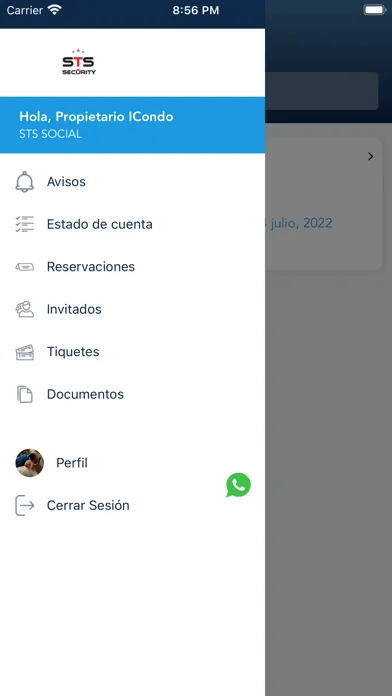 Capturas de pantalla de STS Social