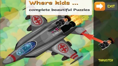Capturas de tela do PUZZINGO Planes Puzzles Games