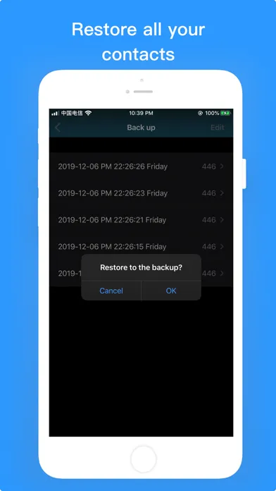 Contacts Backup－Easy Export स्क्रीनशॉट