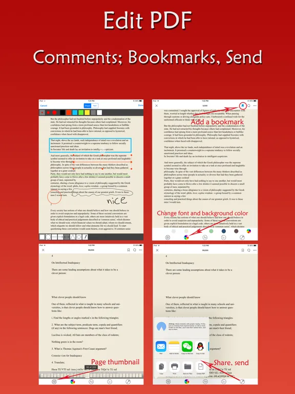 Скриншоты PDF Edit Reader iPad 