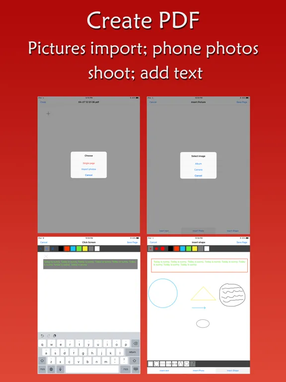 Скриншоты PDF Edit Reader iPad 