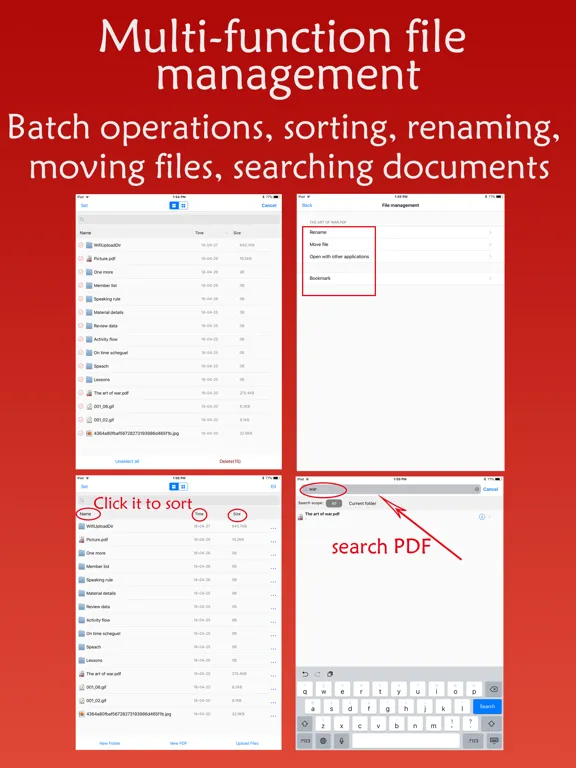 Скриншоты PDF Edit Reader iPad 