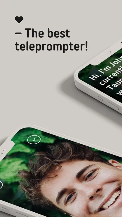 Ảnh chụp màn hình của Prompted – a Teleprompter app