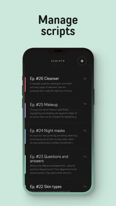 Ảnh chụp màn hình của Prompted – a Teleprompter app