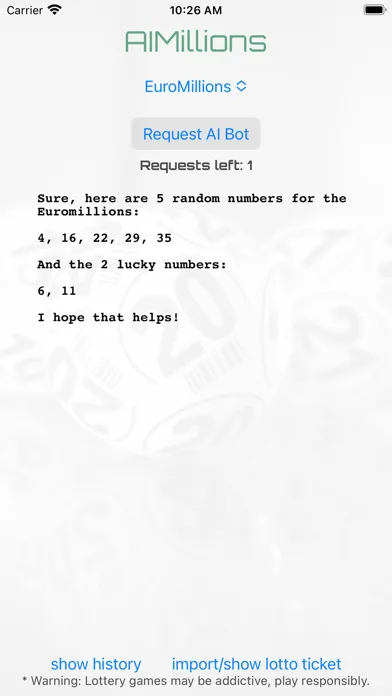 Tangkapan skrin AIMillions