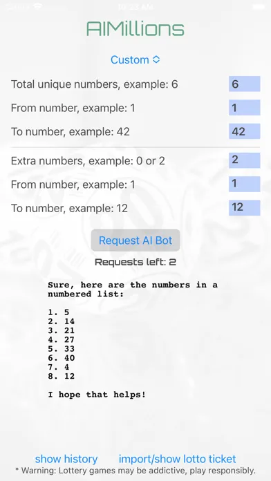 Tangkapan skrin AIMillions