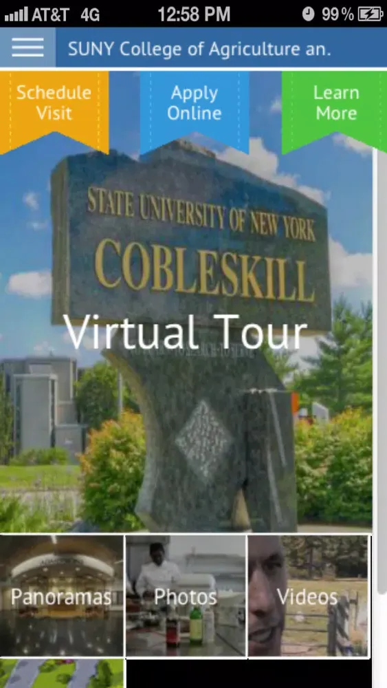Ảnh chụp màn hình của SUNY Cobleskill