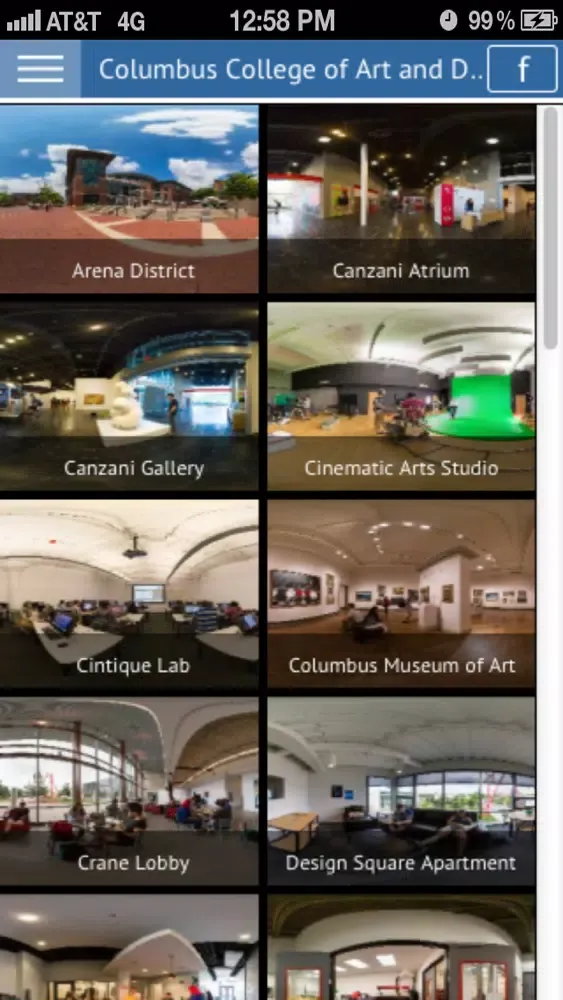 Ảnh chụp màn hình của CCAD Tour