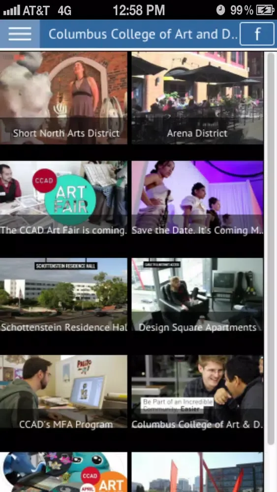 Ảnh chụp màn hình của CCAD Tour