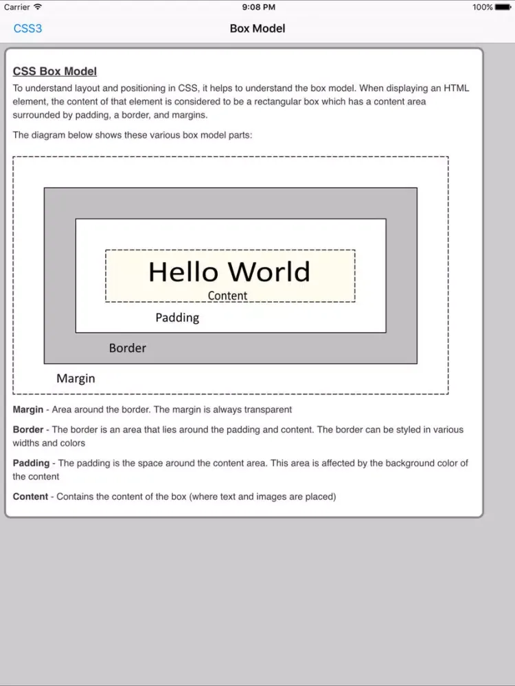 Capturas de tela do CSS3 Pro FREE iPad 