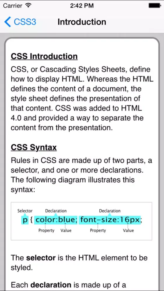 Capturas de tela do CSS3 Pro FREE