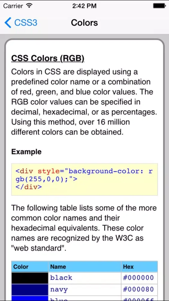 Capturas de tela do CSS3 Pro FREE