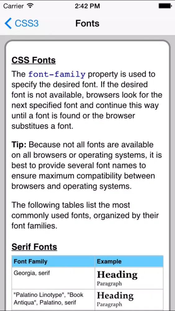 Capturas de tela do CSS3 Pro FREE